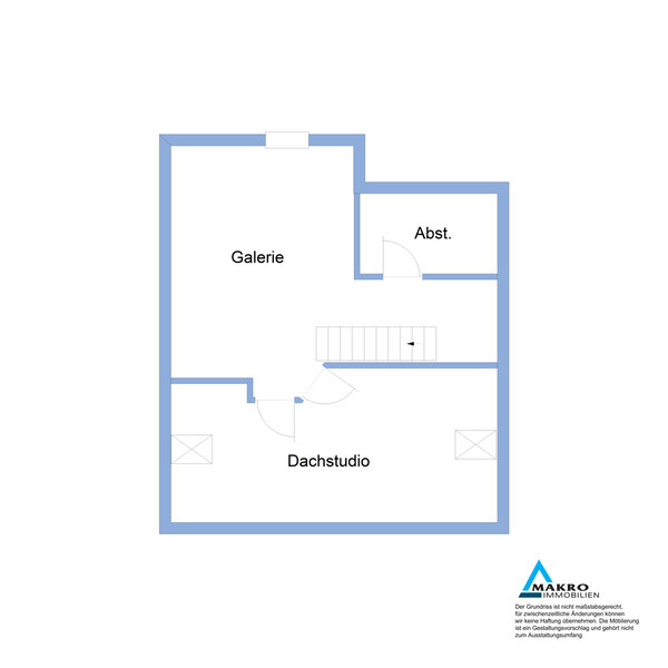 Grundriss Dachstudio