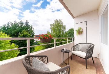 Balkon virtuell möbliert Balkon virtuell möbliert