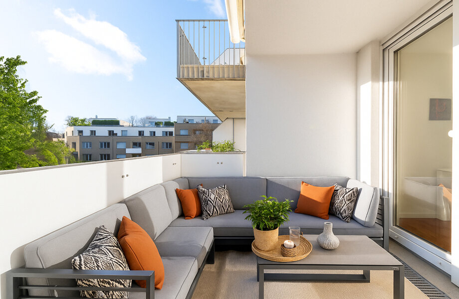 Balkon virtuell möbliert Balkon virtuell möbliert