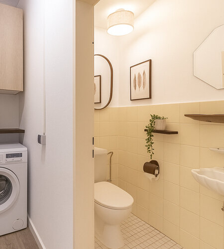 Gäste-WC virtuell möbliert Gäste-WC virtuell möbliert
