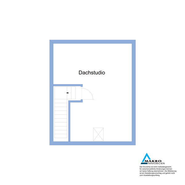 Grundriss Dachstudio