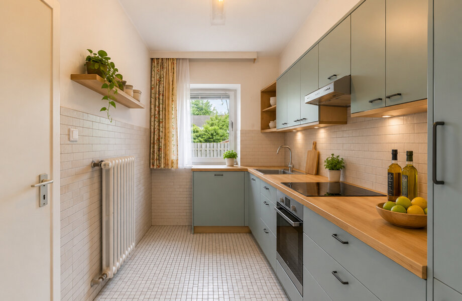Kochen virtuell möbliert I Kochen virtuell möbliert I