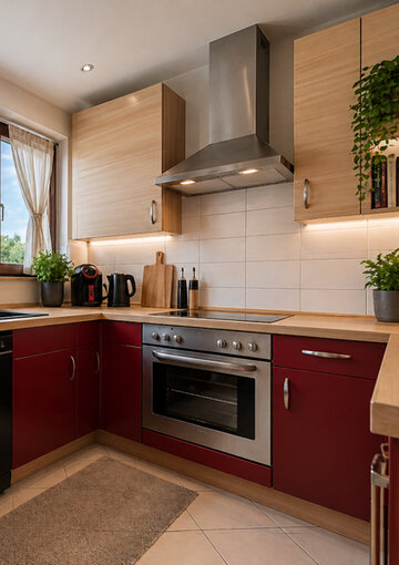 Kochen virtuell möbliert Kochen virtuell möbliert