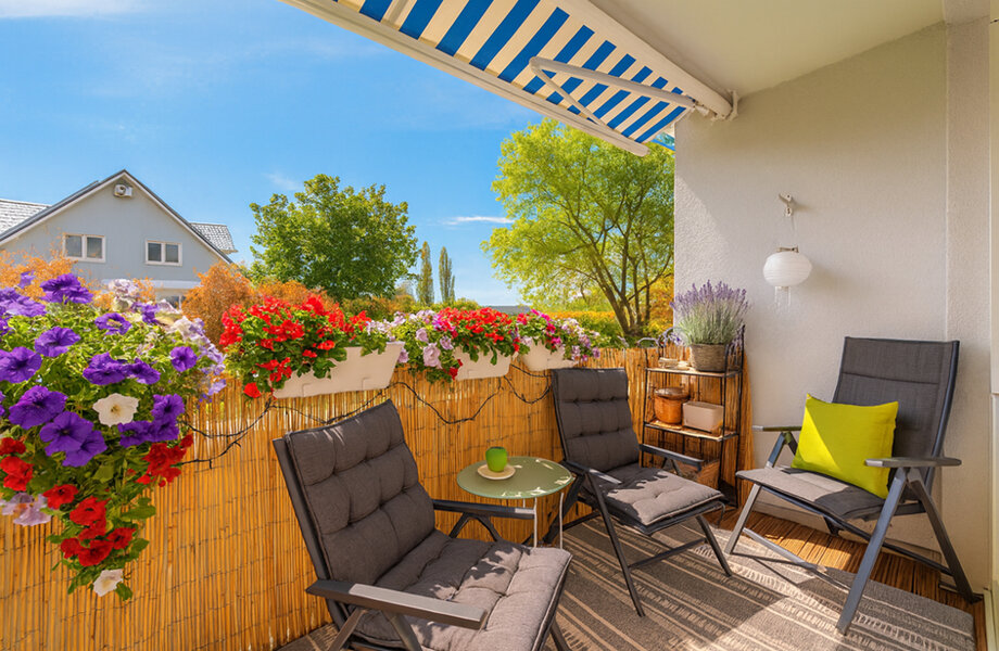 Balkon virtuell möbliert Balkon virtuell möbliert