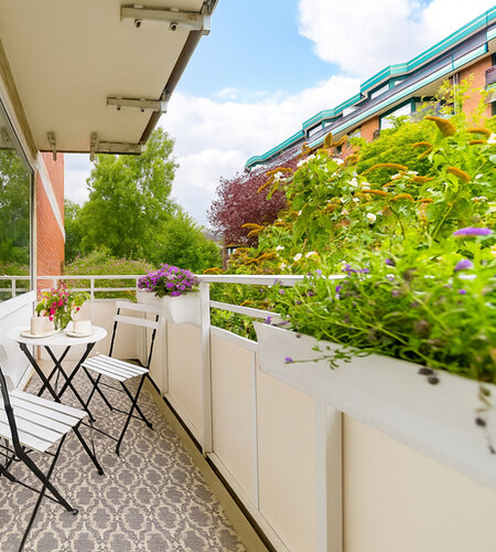 Balkon virtuell möbliert Balkon virtuell möbliert