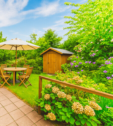 Garten virtuell möbliert Garten virtuell möbliert