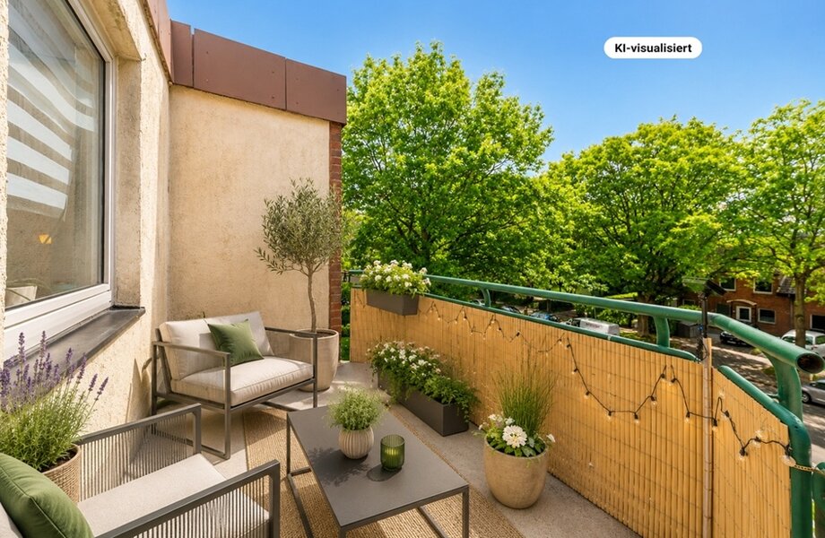 Balkon virtuell möbliert Balkon virtuell möbliert