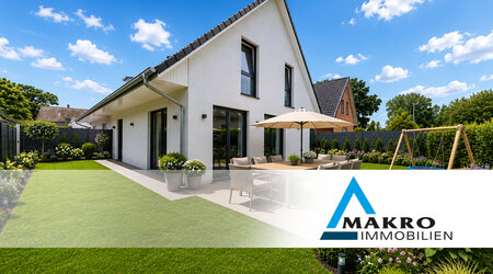 Hausansicht | 3D VIRTUAL TOUR - Neuwertige Doppelhaushälfte mit Garten in Rellingen Hausansicht