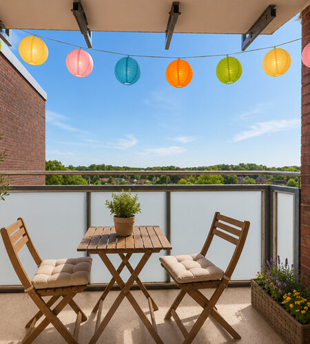 Balkon virtuell möbliert Balkon virtuell möbliert