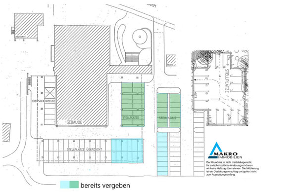 Grundriss Stellplatzplan