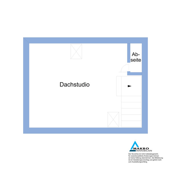 Grundriss Dachstudio